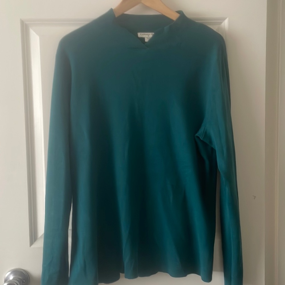 Coldwater Creek Teal Sweater Size 18